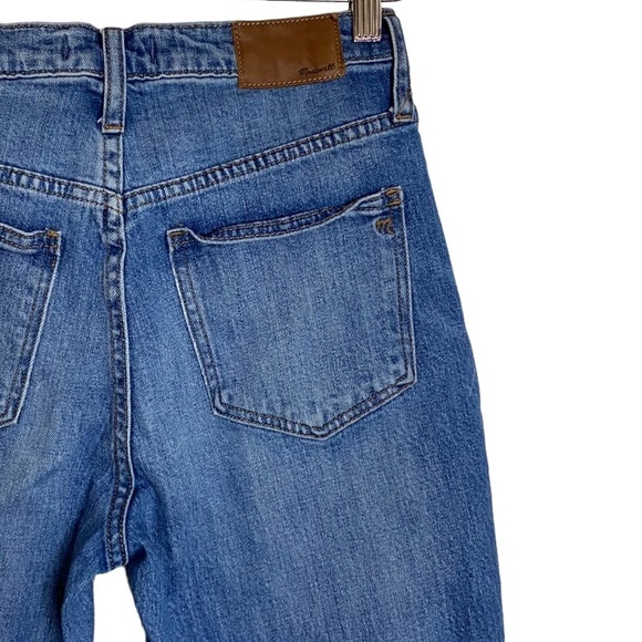 Madewell The High-Rise Slim Boyjean Step Hem Slim Boyfriend Distressed Jeans 24 - Picture 11 of 16